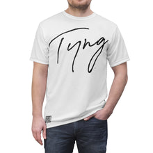 Load image into Gallery viewer, TKPB *SIG* &quot;WHITE &amp; BLACK&quot; White Tee Unisex AOP Cut &amp; Sew Tee
