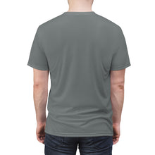 Load image into Gallery viewer, TKPB *SIG* &quot;GREY &amp; BLACK&quot; Grey Tee Unisex AOP Cut &amp; Sew Tee
